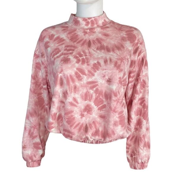 Meraki Women's Pink White Turtleneck Pullover Sweater Medium - Picture 10 of 10